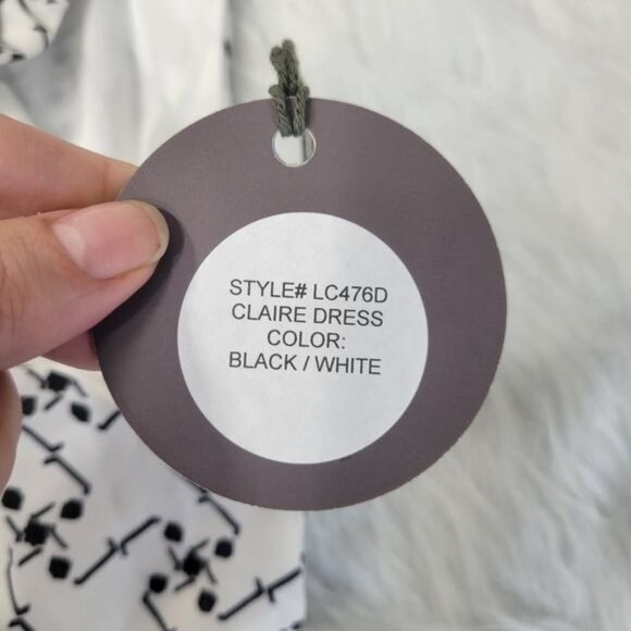 Eva Franco Claire Fringe Swing Hem High Low Knee Length Dress 8 - Picture 5 of 9